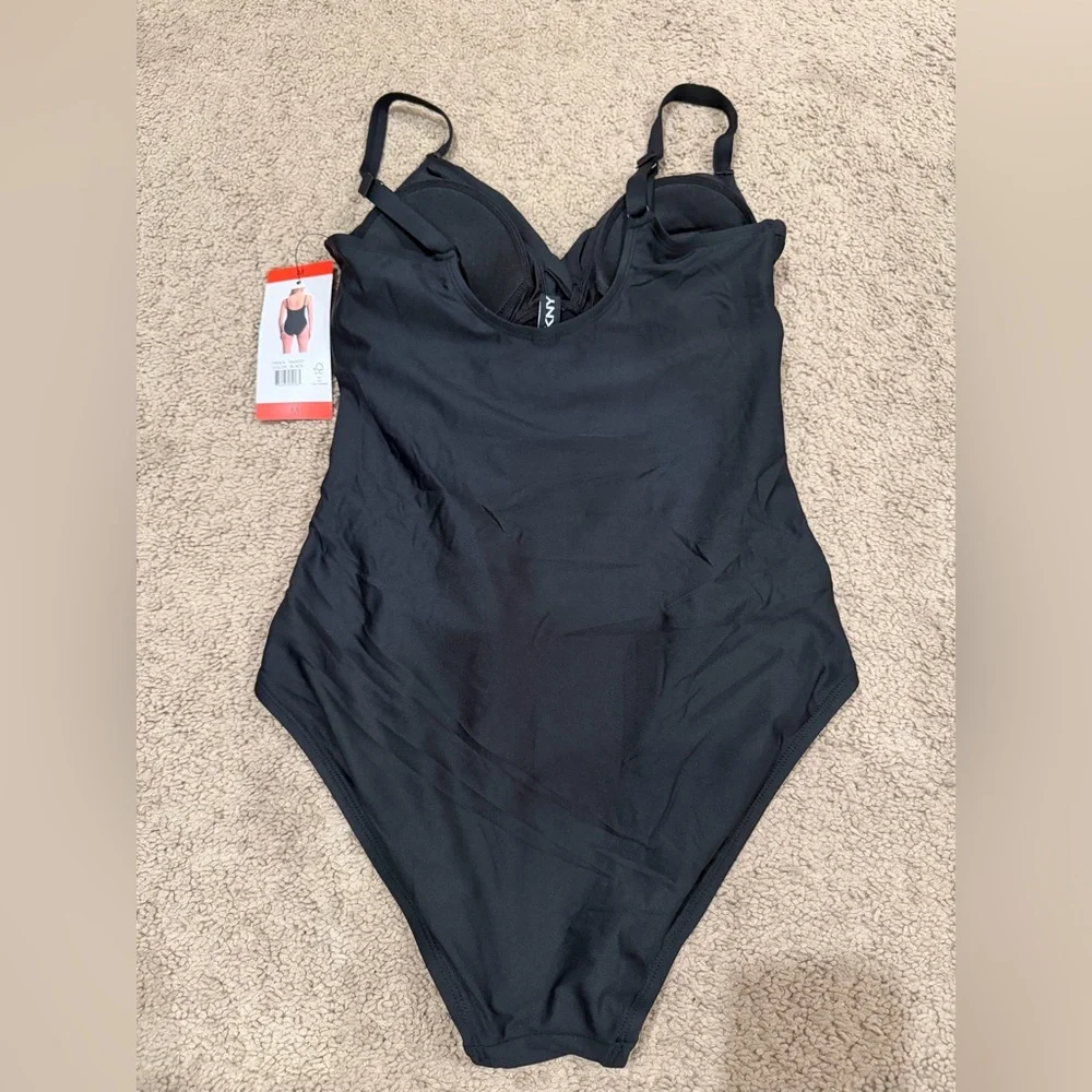 “New” DKNY Black Swimsuit sizeM&L - Picture 2 of 2